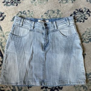 Rock ‘n’ roll denim high waist skirt